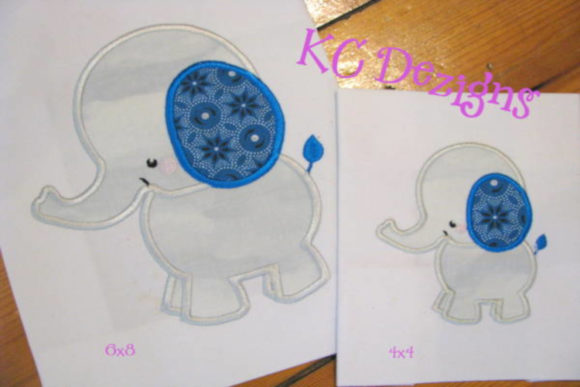 Baby Elephant Side View Applique Design Review