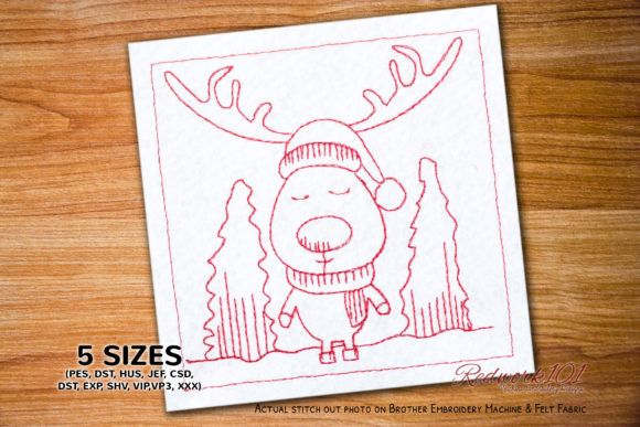 Christmas Reindeer Machine Embroidery Review