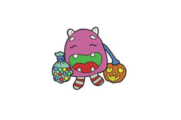 Pink Trick or Treat: Soft Halloween Baby Embroidery