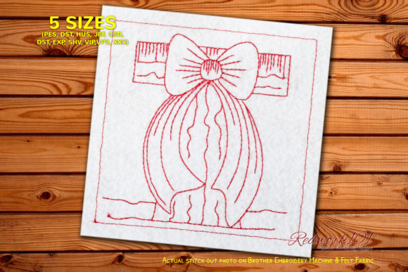 Red Christmas Bow Redwork: A Designer’s Review