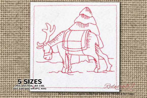 Santa's Reindeer Lineart Design Review